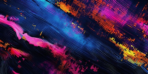 glitch textiles pattern