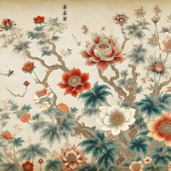 background with flowers