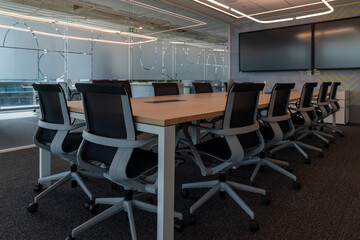 Business meeting room or Board room interiors.	