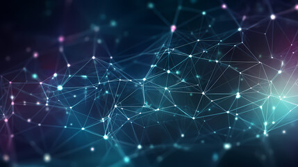 Fototapeta premium Modern scientific background with hexagons lines vector image