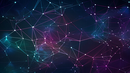 Fototapeta premium Modern scientific background with hexagons lines vector image