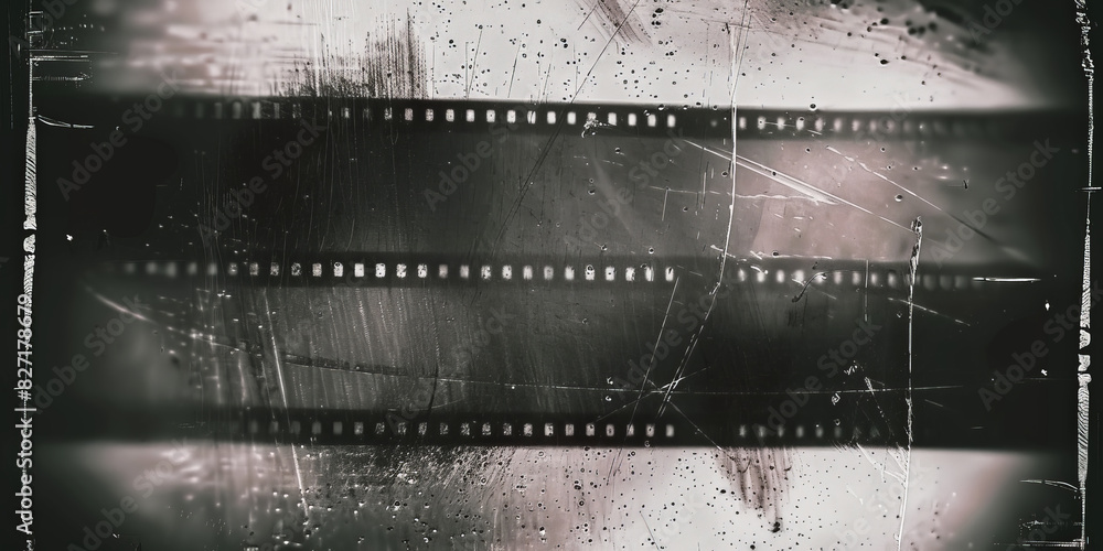 Wall mural vintage grunge film dust and scratches overlay texture, fiml texture ,retro film overly,grain, dust 