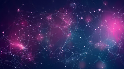 Fototapeta premium Modern scientific background with hexagons lines vector image