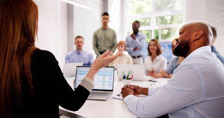 Business People Training In Office