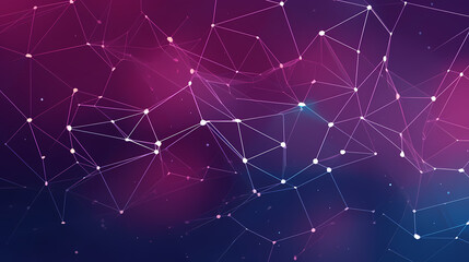 Fototapeta premium Abstract background with plexus effect scientific vector image