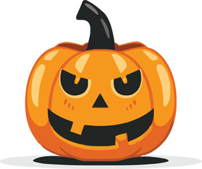 Scary Halloween pumpkin face