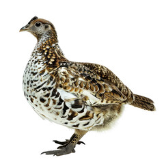 Fototapeta premium Side View of a Ruffed Grouse