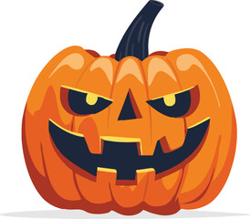 Scary Halloween pumpkin face