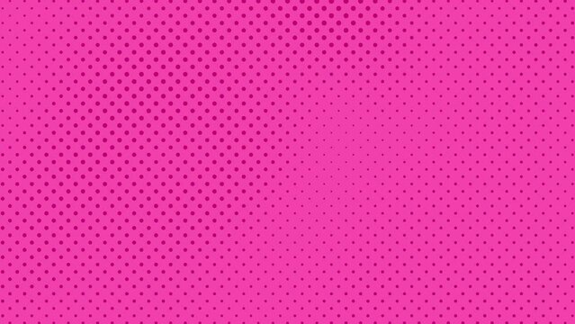 Comic background animation, vintage pop art background, with animated radial rays and dots pattern. Motion graphics and digital composition	