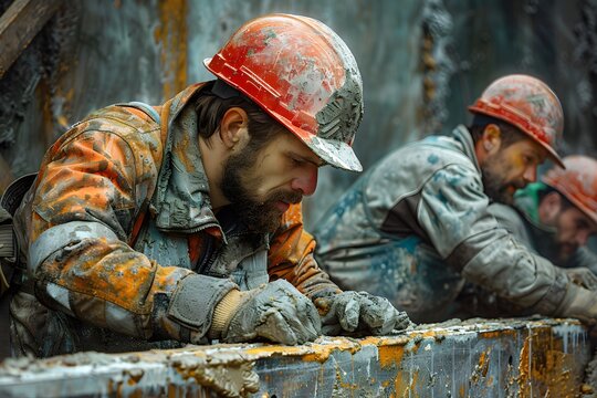 Captured in exquisite detail, the digital sculpture of construction workers building a bridge brings a real photo to life, honoring their craftsmanship and dedication.