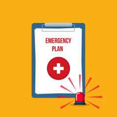 Emergency plan paper documents	 