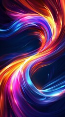 Fototapeta premium Colorful Abstract Wavy Gradient
