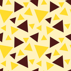 banana chocolate milk seamless pattern yellow background