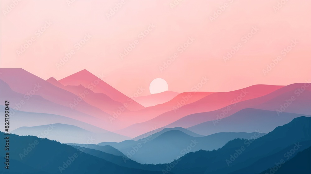 Poster aesthetic and beautiful minimalism texture-based background featuring a smooth color gradient, perfe