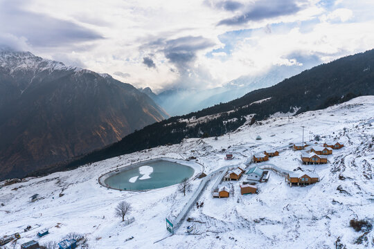 Auli is a Himalayan ski resort and hill station in the north Indian state of Uttarakhand
