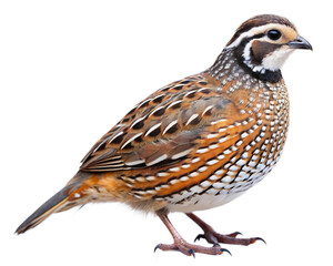 Quail Bird, Isolated on White Transparent Background, PNG Element