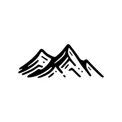 Obraz premium mountain silhouette vector Ideas for travel rest on holiday simple design