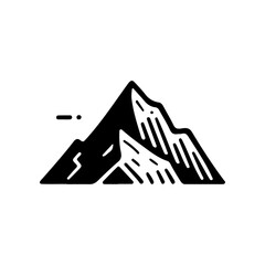 mountain silhouette vector Ideas for travel rest on holiday simple design