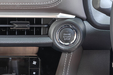 Car engine start stop button
