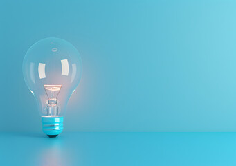 A burning light bulb