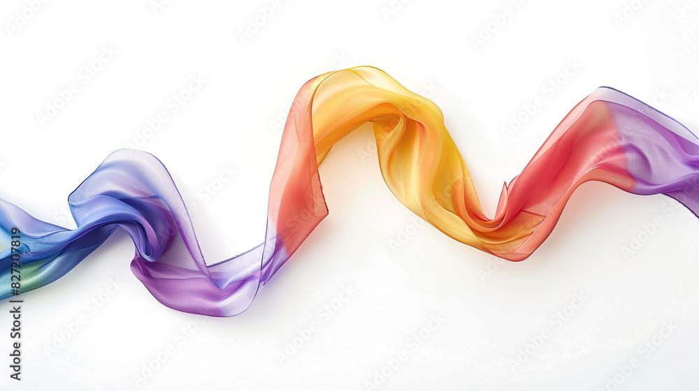 Poster blue smoke wave design: abstract art with colorful swirls and smooth patterns on white background