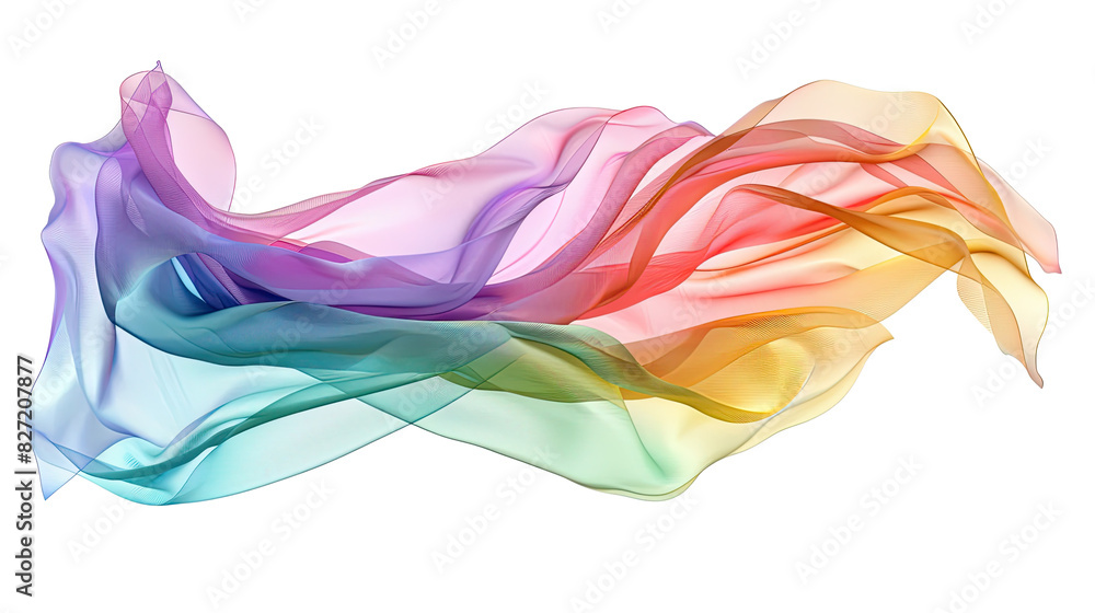 Wall mural colorful abstract background with flowing lines and smooth curves