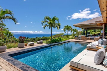 swimming pool in hotel resort