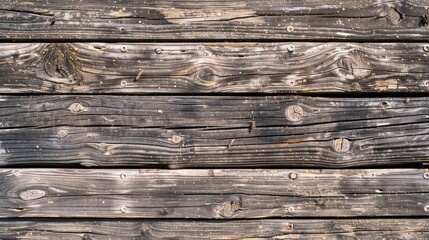Obraz premium Weathered Wooden Planks with Grain Pattern and Knots