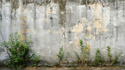 A standard weathered concrete wall