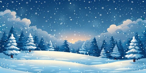 Snowy Forest Landscape