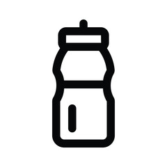 Water bottle, flat editable design, ready for premium use