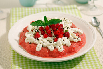 Jelly with wild berries.