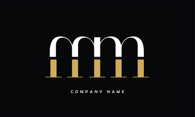 MM, Abstract Letters Logo Monogram