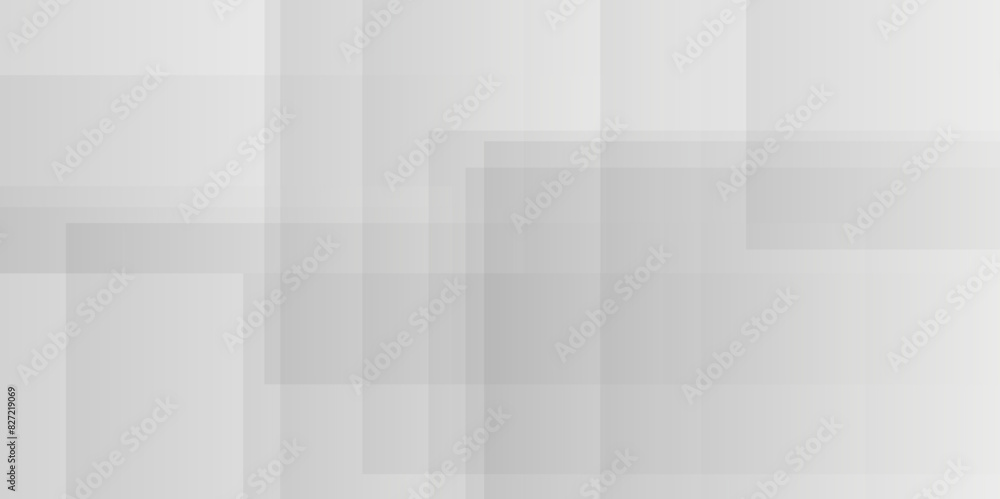 Poster abstract gray background with square and triangle shapes layered in modern abstract white transparen