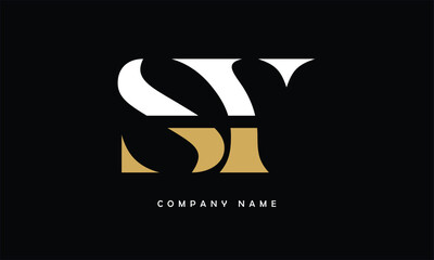 SY, YS, S, Y Abstract Letters Logo Monogram