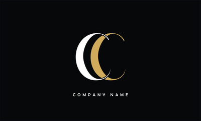 CC, CC Abstract Letters Logo Monogram