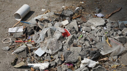garbage on the beach