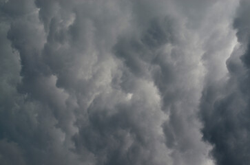 Gray skies during rain in Germany