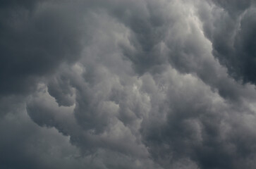 Gray skies during rain in Germany