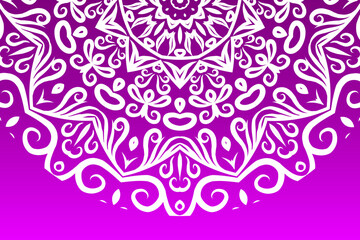 Beautiful colourful batik ethnic dayak line art pattern of indonesian culture traditional background 