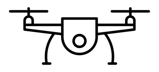 Minimalist drone icons vector illustration. Perfect for technology and aviation concepts. Editable stroke.