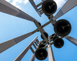 Potsdamer Gölockenspiel, Glocke gis-7. Gebot, Potsdam, Brandenburg, Deutschland