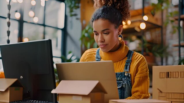 A female operator checks an online order Ideas for successful SME entrepreneurs