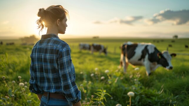 The farmer and cows