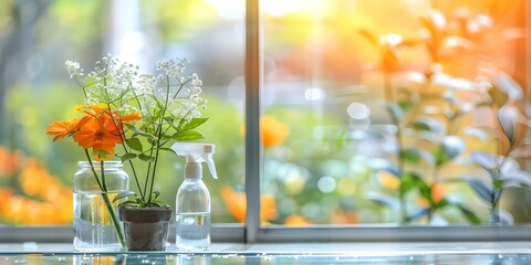 Maintaining Immaculate Spaces: Expert Cleaning Services with Eco-Friendly Practices. Concept Eco-Friendly Cleaning, Immaculate Spaces, Expert Services, Sustainability, Green Practices