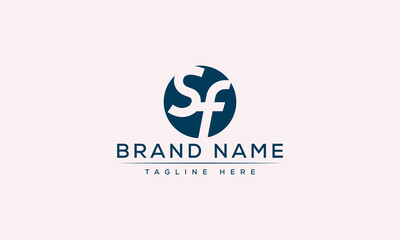 Logo design letter SF . Elegant modern. Vector template.