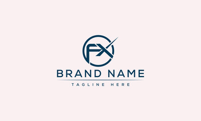 Logo design letter FX . Elegant modern. Vector template.