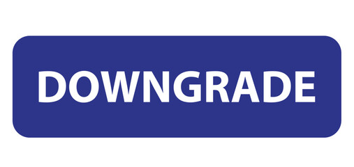  Downgrade sign vector icon on white background 