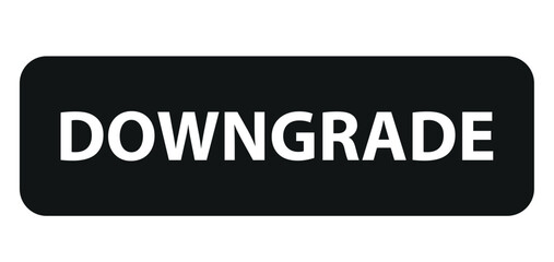  Downgrade sign vector icon on white background