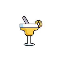 Drink icon design with white background stock illustration